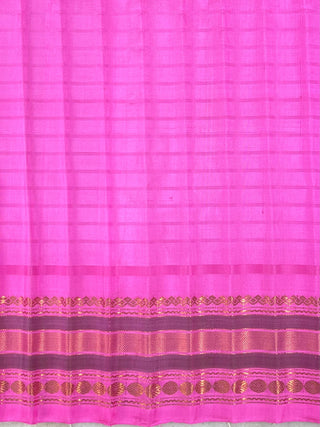 GADWAL PURE SILK HANDLOOM CHECKS SAREE
