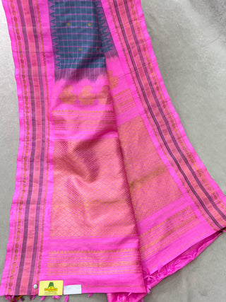 GADWAL PURE SILK HANDLOOM CHECKS SAREE