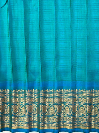 GADWAL PURE SILK HANDLOOM CHECKS SAREE