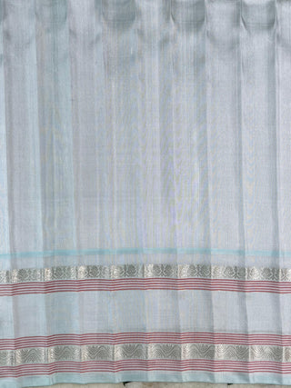 GADWAL PURE SILK GANGA JAMUNA GAP BORDER SAREE