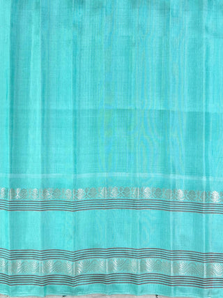GADWAL PURE SILK GANGA JAMUNA GAP BORDER SAREE