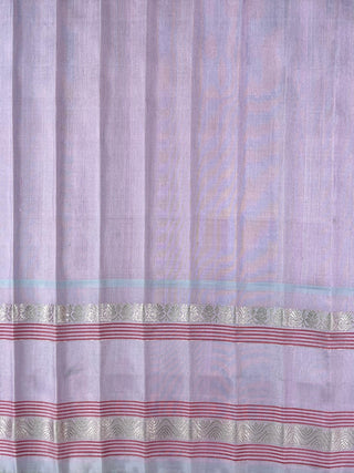 GADWAL PURE SILK GANGA JAMUNA GAP BORDER SAREE