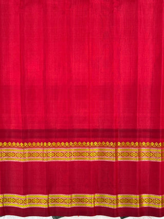 GADWAL PURE SILK GANGA JAMUNA GAP BORDER SAREE