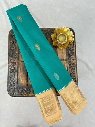GADWAL PURE COTTON MEENA BUTTA HANDLOOM SAREE