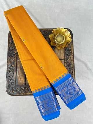 GADWAL PURE COTTON MEENA BUTTA HANDLOOM SAREE