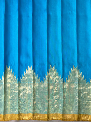 GADWAL PURE SILK PLAIN BORDER HANDLOOM SAREE