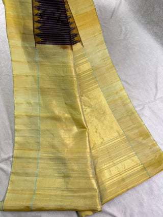 GADWAL PURE SILK PLAIN BORDER HANDLOOM SAREE