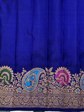 GADWAL PURE SILK MEENAKARI TURNING BORDER SAREE