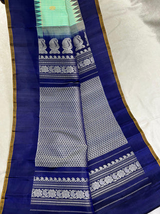 GADWAL PURE SILK PLAIN BORDER HANDLOOM SAREE