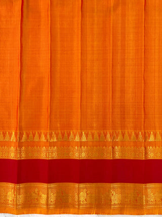 GADWAL PURE SILK GAP BORDER MEENA BUTTA SAREE