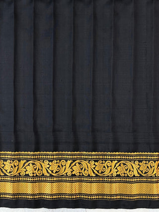 GADWAL PURE SILK HANDLOOM SAREE WITH GANGA JAMUNA BORDER