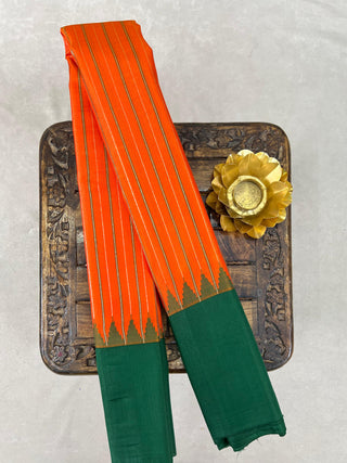 GADWAL PURE SILK PLAIN BORDER HANDLOOM SAREE