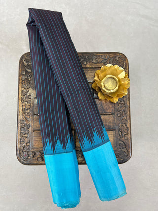 GADWAL PURE SILK PLAIN BORDER HANDLOOM SAREE