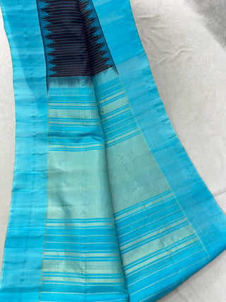 GADWAL PURE SILK PLAIN BORDER HANDLOOM SAREE