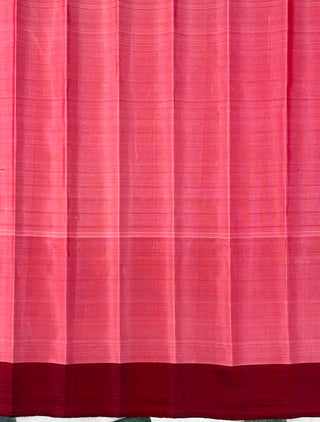 GADWAL PURE SILK PLAIN BORDER HANDLOOM SAREE