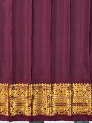 GADWAL PURE SILK HANDLOOM SAREE WITH GANGA JAMUNA BORDER