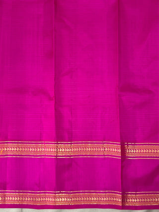 KANCHIPURAM PURE SILK GAP BORDER SAREE