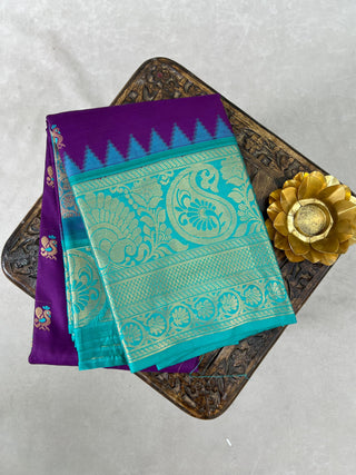 SEMI GADWAL SAREE