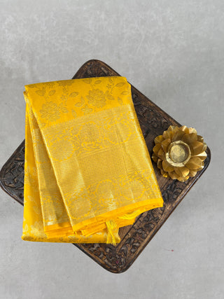 KANCHIPURAM PURE SILK BROCADE HANDLOOM SAREE