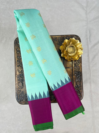 GADWAL PURE SILK PLAIN BORDER HANDLOOM SAREE