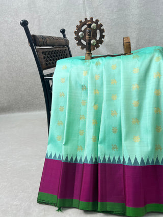 GADWAL PURE SILK PLAIN BORDER HANDLOOM SAREE