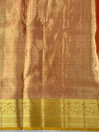 KANCHIPURAM PURE SILK TISSUE HANDLOOM SAREE