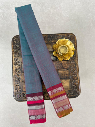 GADWAL PURE COTTON CHECKS HANDLOOM SAREE