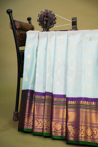 GADWAL SILKS IN EQUAL BORDER STYLE