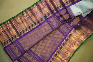 GADWAL SILKS IN EQUAL BORDER STYLE