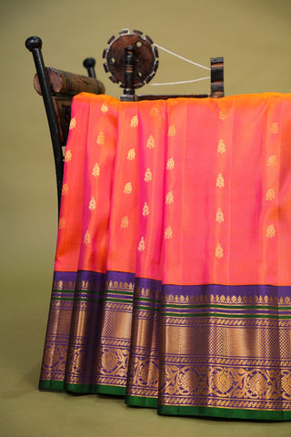 GADWAL SILKS IN EQUAL BORDER STYLE