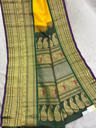 GADWAL PURE SILK MEENA BUTTA HANDLOOM SAREE