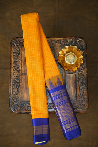 GADWAL PURE COTTON CHECKS SAREE