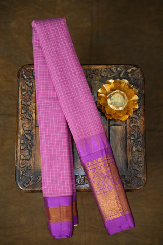 GADWAL PURE COTTON CHECKS SAREE