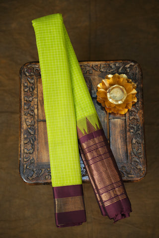 GADWAL PURE COTTON CHECKS SAREE