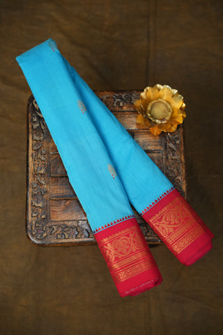 GADWAL PURE COTTON SMALL BORDER SAREE