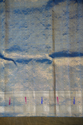 GADWAL PURE SILK TISSUE BORDER HANDLOOM SAREE