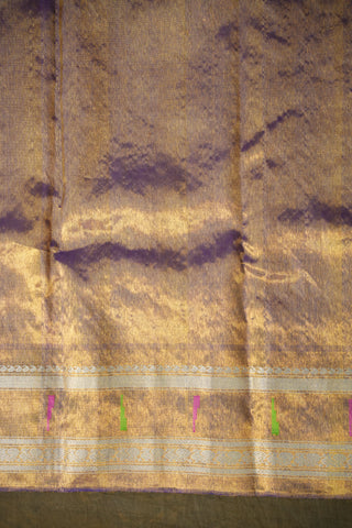GADWAL PURE SILK TISSUE BORDER HANDLOOM SAREE