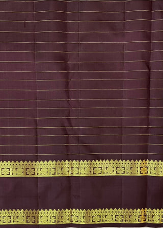 KANCHIPURAM PURE SILK CHECKS HANDLOOM SAREE