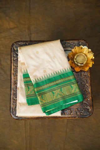 KANCHIPURAM PURE SILK SMALL BORDER SAREE