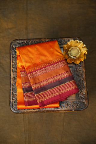 KANCHIPURAM PURE SILK SMALL BORDER SAREE