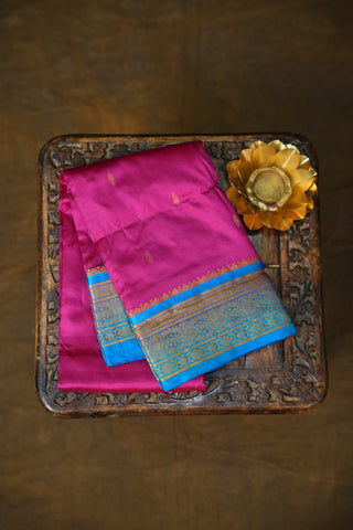 KANCHIPURAM PURE SILK SMALL BORDER SAREE