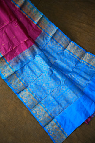 KANCHIPURAM PURE SILK SMALL BORDER SAREE