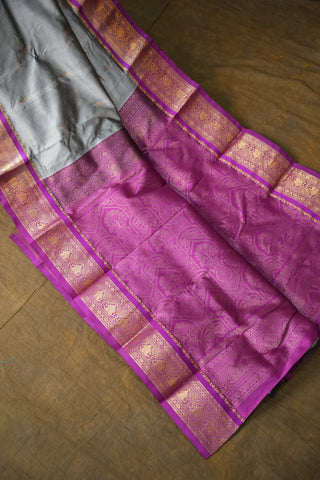 KANCHIPURAM PURE SILK SMALL BORDER SAREE