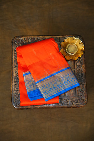 KANCHIPURAM PURE SILK SMALL BORDER SAREE