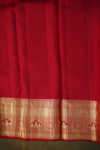 KANCHIPURAM PURE SILK BROCADE HANDLOOM SAREE
