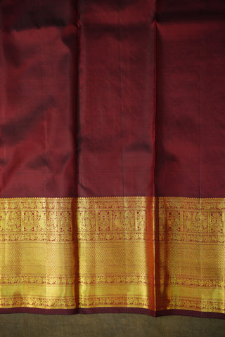KANCHIPURAM PURE SILK BROCADE HANDLOOM SAREE