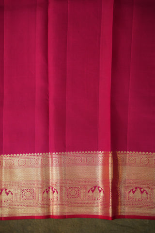KANCHIPURAM PURE SILK BROCADE HANDLOOM SAREE