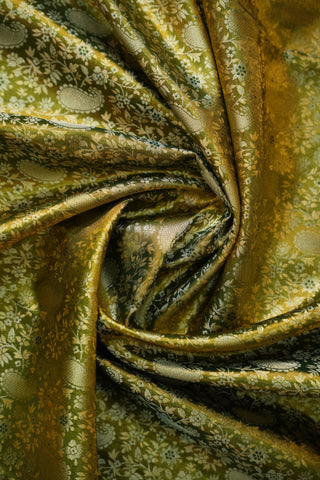 KANCHIPURAM PURE SILK TISSUE BROCADE SAREE