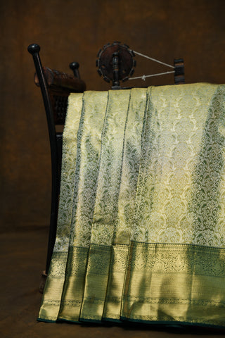 KANCHIPURAM PURE SILK TISSUE BROCADE SAREE