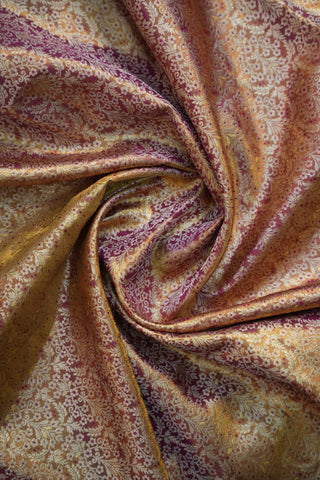 KANCHIPURAM PURE SILK TISSUE BROCADE SAREE